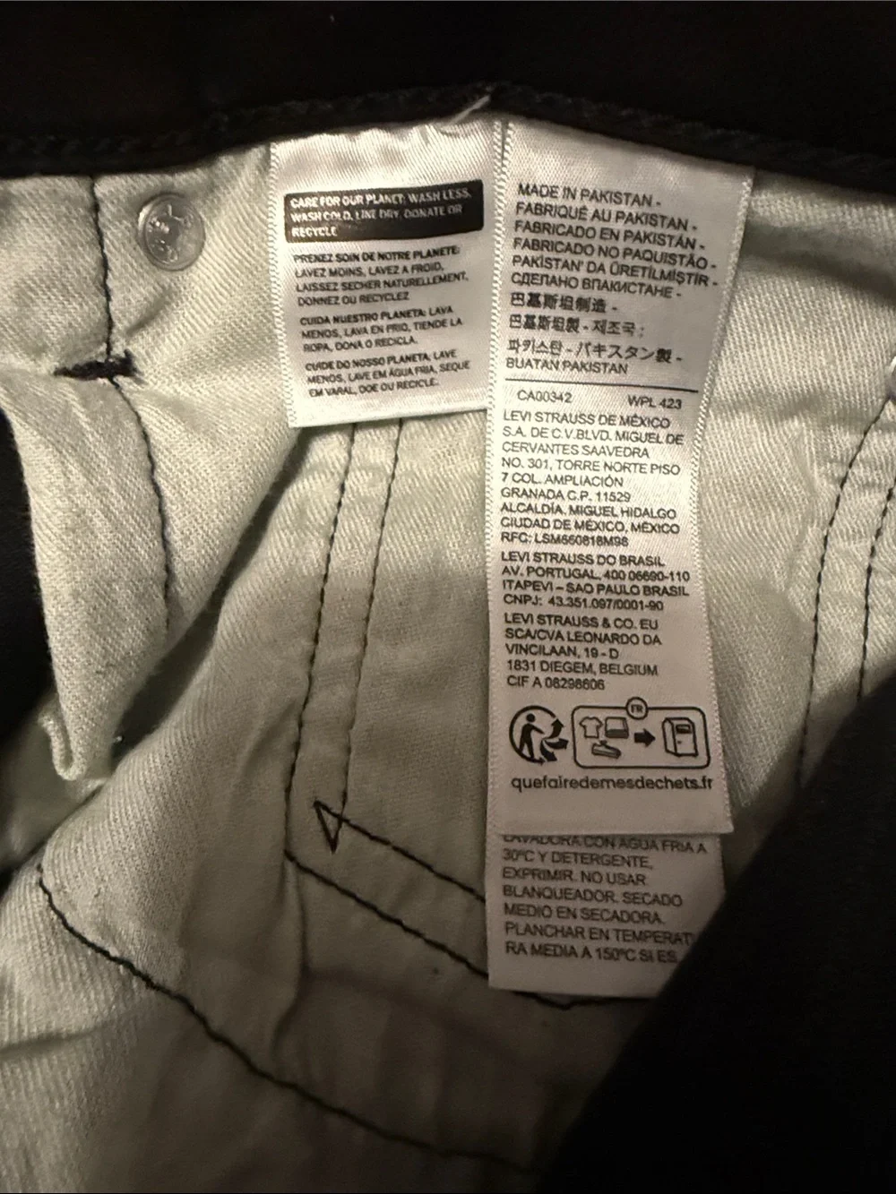 Levi's Black Slim Straight Jeans